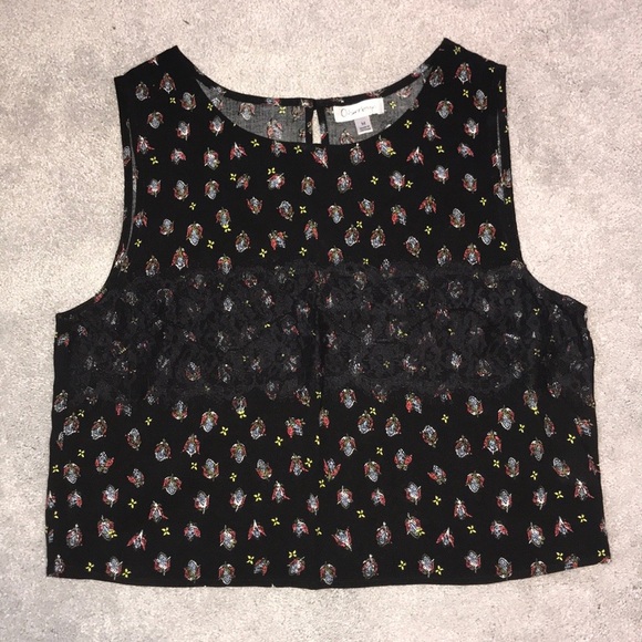 patterned crop top - Picture 3 of 3